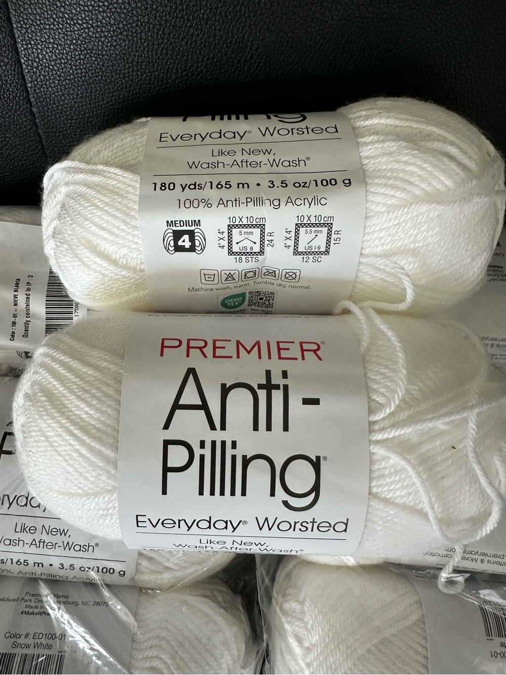 Premier Anti-Pilling Everyday Worsted Yarn - White